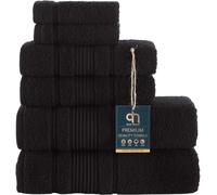 Set di asciugamani da bagno Qute Home da 6 pezzi, 100% cotone turco, asciugamani da bagno di qualit premium, morbidi e assorbenti, set di asciug
