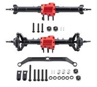 Set di asse posteriori anteriore in alluminio Lunghezza di serie per 1 18 RC Crawler compatibile con piste e parti di aggiornamento dei veicoli fuori strada adatti ai modelli e K10(Front and Rear)