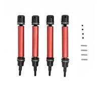 Set di assi per albero motore anteriore e posteriore in metallo, parti aggiornate per ARRMA 1/10 Granito Senton Big Rock VORTEKS Typhon RC auto (Rosso)