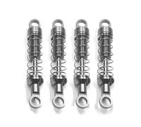 Set di assorbimento dello shock di primavera esterno per i veicoli RC di scala 1/12 - Damper non idraulico di alluminio, lunghezza 60mm, compatibile con MN78 Mn168 e modelli simili(Titanium)