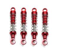 Set di assorbimento dello shock di primavera esterno per i veicoli RC di scala 1/12 - Damper non idraulico di alluminio, lunghezza 60mm, compatibile con MN78 Mn168 e modelli simili(Red)