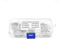 Set di assortimenti di anelli elastici in acciaio inossidabile, 120 pezzi, kit di anelli di sicurezza per anelli di sicurezza a C, per macchinari, applicazioni industriali