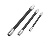 Set di aste di prolunga flessibili lunghe da 1/4 3/8 1/2 pollici, adattatore pieghevole in acciaio cromato 45# per barre per chiavi a cricchetto e trapano elettrico