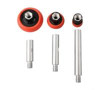 Set di aste di prolunga per filettatura M14 e cuscinetti per lucidatura, alberi da 75 mm, 100 mm, 140 mm, con cuscinetto di supporto per smerigliatrice angolare, kit di fissaggio per trapano da 6