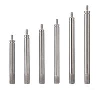 Set di aste di prolunga per indicatori di direzione, 6 pezzi, lunghezza 30/40/60/80/100/150 mm, per indicatori di filettatura M2,5, struttura in acciaio inox