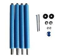 Set di aste di ricambio per trampolino elastico da giardino, robusta struttura in acciaio con coperture anti-collisione, viti e accessori per un divertimento sicuro all'aperto (blu, M)