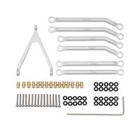 Set di aste di trazione in metallo ad alta distanza per AXIAL 1/24 SCX24 AXI00001 C10 AXI00002 JLU AXI00006 Ford Bronco RC Car (argento)