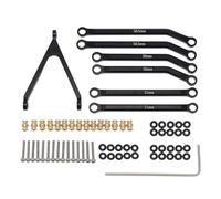 Set di aste di trazione in metallo ad alta distanza per AXIAL 1/24 SCX24 AXI00001 C10 AXI00002 JLU AXI00006 Ford Bronco RC Car (nero)