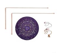Set di aste in rame con pendolo per ricerca oro, minerale e acqua (F)