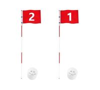 Set di aste per bandiere da golf, 5 pezzi, resistenti alle intemperie