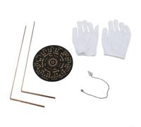 Set di aste per rabdomanzia, in rame al 99,9%, con pendolo, kit telescopico per ricerca dell'acqua, terapia energetica e rilevamento psichico (6 pezzi)