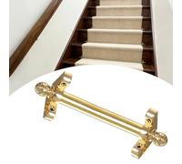Set di aste per tappeti per scale, antiscivolo, di sicurezza, colore oro, per villa/hotel/museo