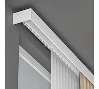 Set di aste per tende a doppio binario decorativo da parete per soggiorno e camera da letto, pannello divisorio per mantovana da 4 m di lunghezza, elegante soluzione per la decorazione della casa