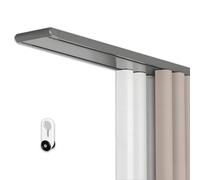 Set di aste per Tende in Alluminio a Doppio Binario per impieghi gravosi con Anelli - 3,0 Metri (9,8 Piedi), Adatte per Tende e tramezzi, Montaggio a soffitto, Argento, Ideali per casa e uff