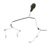 Set di attrezzatura da pesca con gabbia per esche ecologiche e ami per pescatori seri (50 g)