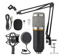 Set di attrezzature per podcast, pacchetto professionale per la registrazione in studio con microfono BM-800, supporto per microfono regolabile,
