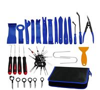 Set di attrezzi attrezzi da lavoro Set di rimozione di elementi di fissaggio a clip Kit di strumenti per la riparazione interna della leva portatile automatico 19/25/38 pezzi(38 Pcs Blue Set)