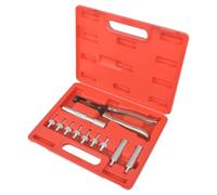 Set di attrezzi con 11 pezzi per montaggio smontaggio con manico e prese adattatore in acciaio al carbonio in valigetta