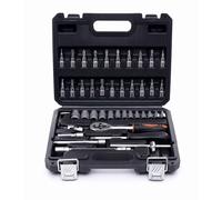 Set Chiavi Valigetta Attrezzi 46tlg 1/4 Pollici Cricchetto Punta Dadi Cigolio