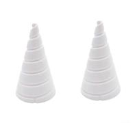 Set di attrezzi da giardinaggio a forma di cono Fibonacci, avvolgimento a forma di cono per antenna elettrica da giardinaggio, accessori per il miglioramento della crescita delle piante (2 pezzi