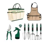 Set di attrezzi da giardinaggio da donna, 11 pezzi, per piante, attrezzi da giardino, per giardino, cortile, prato, giardiniere, uomini, donne, nonne