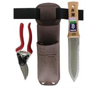 Set di Attrezzi da Giardinaggio Deluxe con Coltello da Scavo Giapponese e Forbici da Giardino - Tenartis