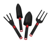 Set di Attrezzi da Giardinaggio Mini per Piantare e Sarchiare | PE Nero, Facile da Riporre e Portatile, per Lavori in Giardino e Cura Dell’orto All’aperto