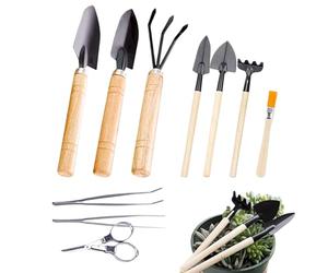 Set di Attrezzi da Giardino,10 Pezzi Con Impugnatura Ergonomica Per Aiuto Alla Piantumazione Manuale,Utensili Per Giardinaggio E Piantumazione | per Patii, Verande, Cortili, Balconi, Terrazze e Sentie