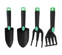 Set Di Attrezzi Da Giardino,4 Pezzi Ergonomici con Manico Antiscivolo per Uso Intenso - Set Base di Attrezzi da Giardinaggio | per Piantare Smuovere il Terreno Scavare, Uomo Donna Principianti