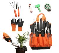 Set di attrezzi da giardino | borsa per il trasporto e guanti inclusi - Cesoie e pala per il giardinaggio, regalo per festa della mamma, compleanno, Natale, donne, uomini adulti e anziani appassionati