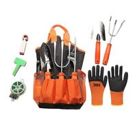 Set di attrezzi da giardino, con borsa per il trasporto e guanto, da giardino a mano e per piante per giardinaggio, per la festa della mamma, compleanno, Natale, donne, uomini, anziani
