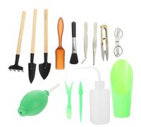 Set di Attrezzi da Giardino per Bonsai, Legno Plastico | Piante e Fiori, per Giardino e Frutteto, per Coltivare Terreno, Robusti Accessori