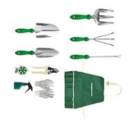 Set di Attrezzi da Giardino Utensili Pala E Rastrello Resistente Per | 11 Pezzi Attrezzi Giardinaggio Per Donne Uomini Principianti Piante Fiori Prato Giardiniere