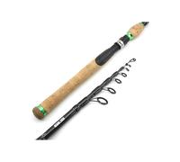 Set di attrezzi da pesca - canna da pesca telescopica in carbonio, manico in sughero, peso esca 15-45 g, potenza media, azione rapida, accessori da pesca