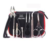 Set di attrezzi fai da te con bobina, pinzette in ceramica, set di bobine, tagliafili, forbici pieghevoli, spazzola bobine, cacciavite per bobine jig/set come regalo (nuovo)