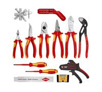SET DI ATTREZZI MANUALI KNIPEX 00 20 90 V02 - acciaio, 13 pezzi, impugnatura ergonomica, uso professionale