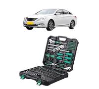 Set di attrezzi meccanici da 213 pezzi, bussole assortite generiche compatibili con Hyundai Sonata 8, chiavi for tutte le stagioni, kit di riparazione for auto con cassetta degli attrezzi in plastica