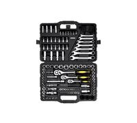 Set di attrezzi Meccanico-Duoku-121 Pezzi-Inserti 1/4" 3/8" 1/2", SAE e Metrici con Punte, Chiavi, Manico a Cricchetto