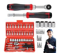 Set di attrezzi Mechanics Kit - Set di attrezzi per la riparazione della casa, cassetta degli attrezzi per la riparazione 'auto, meccanica portatile, set di attrezzi per la casa, per progetti e