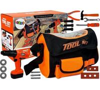 Set di attrezzi per bambini nella borsa a tracolla con trapano a batteria