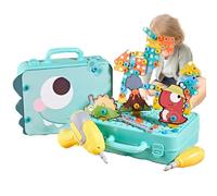 Set di attrezzi per bambini, realistico Multifunzione Gioco Con Fattore Divertimento, Banco Da Gioco per Bambini, Per Casa Giardino Famiglia Ufficio Attività Sociali Scuola Classi Vita