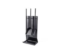 Set Di Attrezzi Per Camino TermaTech "UU Stand" Nero 3 Pezzi 90-180