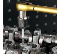 Set di attrezzi per estrattore di rubinetti con prese regolabili e adattatore per presa da 3/8", driver per rubinetto in acciaio trattato termicamente per trapano manuale o cricchetto, kit di