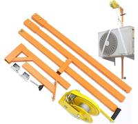 Set di attrezzi per il sollevamento del condizionatore d'aria, capacità di 150 kg, staffa di installazione dell'unità esterna e paranco manuale dell'argano - Attrezzatura di sollevamento essenziale