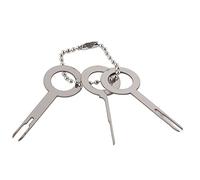 Set di attrezzi per la rimozione del terminale del filo da 3 pezzi Terminale elettrico Dispositivo di rimozione del cavo automatico Spina del terminale Pin Kit di attrezzi Estrattore (Metal Handle)