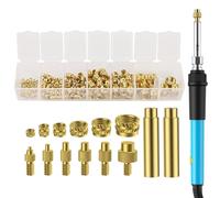 Set di attrezzi per l'inserimento di calore - Kit di inserti filettati, set di punte per saldatura | Insert Tool in con teste di vite riscaldate per la riparazione di saldatura di stampanti 3D