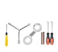 Set di attrezzi per lo smontaggio della lavatrice, 7 pezzi, in acciaio al cromo vanadio, kit di cacciaviti per la rimozione e la riparazione del tamburo, include ganci, punte e chiave esagonale