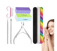 Set di attrezzi per manicure, strumenti professionali per manicure - Set professionale di strumenti per manicure e pedicure in acciaio inox per casa, spa, salone per unghie