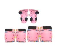 Set di attrezzi per pattinaggio all'aperto per bambini, 6 pezzi, per pattinaggio a rotelle, scooter, skateboard, ciclismo, con ginocchiera, gomito, cuscinetto per mani e rulli per bambini