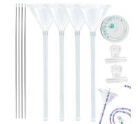 Set di attrezzi per perline di argilla - strumenti con aghi per filo | forniture per gioielli artigianali, imbuto per inserimento di perle, progetti artistici, attività hobby, idea regalo